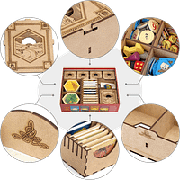 insert_catan_4 détails des éléments de l'insert d'organisation pour Colons de Catan