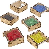 insert_terraforming_mars_4 conteneurs de pièces de l'insert d'organisation pour Terraforming Mars