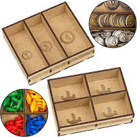 insert_wonders_3 rangements de pièces de l'insert d'organisation pour 7 Wonders