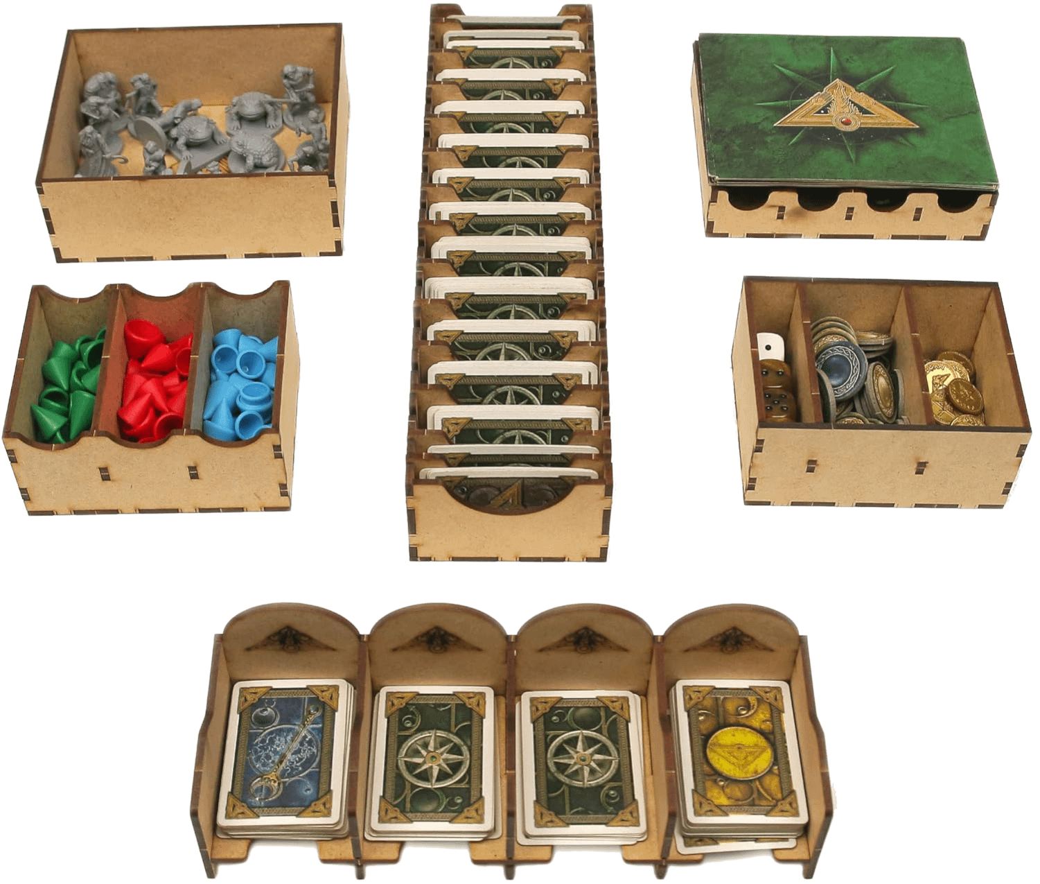 divers éléments de l'insert d'organisation pour Talisman