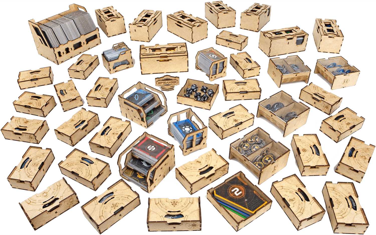 éléments de l'insert d'organisation pour Twilight Imperium