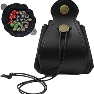 pochette à dés en cuir