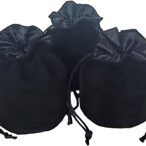 3 pochettes à dés en velours