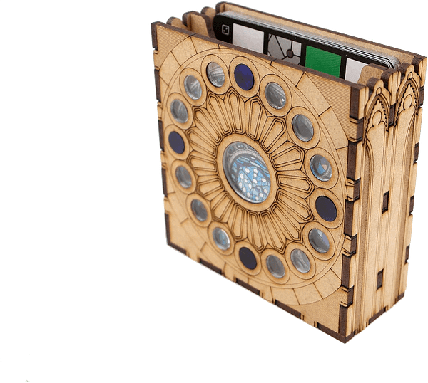 insert_sagrada_4 conteneur de cartes de l'insert d'organisation pour Sagrada