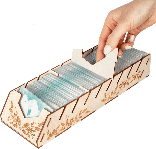 wingspan_insert_3 détail du conteneur de cartes de l'insert d'organisation pour Wingspan