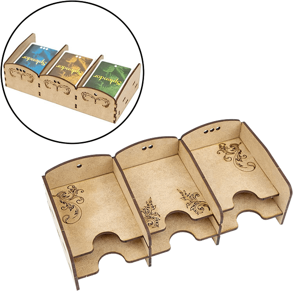 insert_splendor_4 supports pour cartes de l'insert d'organisation pour Splendor